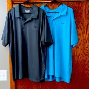 Lot of 2 Mens Under Armour polos